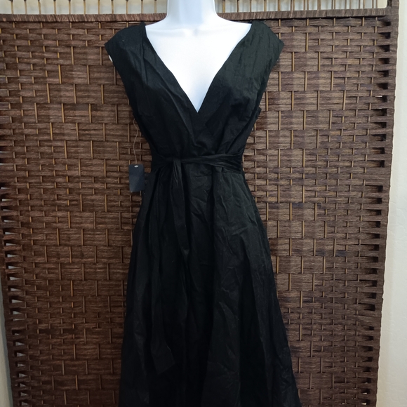 Black Wrap Dress - Picture 1 of 2